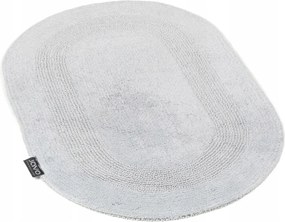 Fürdőszobaszőnyeg pamut ovális Lux 60x100 hamuszürke