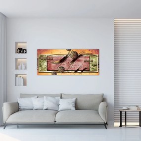 Absztrakt kép (120x50 cm)