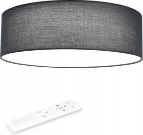 LED-es mennyezeti lámpa lámpaernyővel szürke 32cm távirányítóval vezérelhető