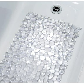 Spirella RIVER STONE csúszásgátló fürdőkád alátét,átlátszó, 75 x 36 cm