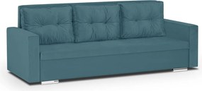FELIX Háromszemélyes kinyitható kanapé Türkizkék