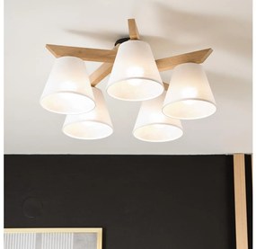 Fali lámpa ANTONIO 5xE14/40W/230V tölgy