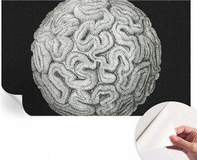 Divatos öntapadós tapéta Fali furnér Gömb alakú szerkezet 416x254 cm