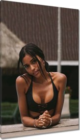 Vászonkép 80x120 Fiatal és szép a medencében