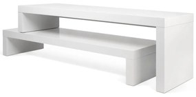 Cliff Walnut fehér variálható asztal - TemaHome