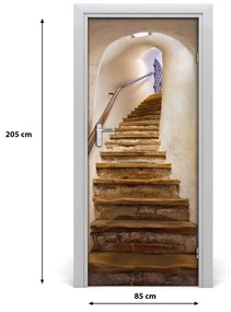 Ajtó tapéta Lépcsők vár 85x205 cm