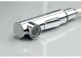 Deante BKM_073M mosogató csaptelep kihúzható zuhannyal, MOMI króm