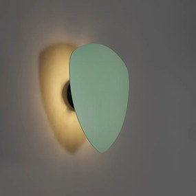 Design fali lámpa zöld organikus 32cm 2-lámpás - Pulley