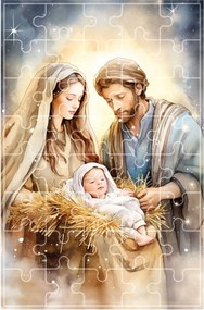 Karácsonyi puzzle 40 db-os Szent Család Karácsony