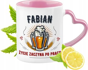 Fábián Bögre Rózsaszín Szív Alakú Füllel Kávé Ajándék