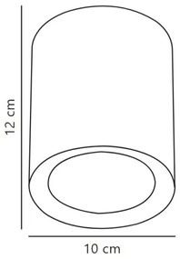 Nordlux - LED spotlámpa FALLON LONG LED/5,5W/230V fekete