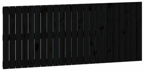 fekete tömör fenyőfa fali fejtámla 147 x 3 x 60 cm