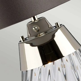 Elstead Lighting LENA SMALL LENA-TL-S-SMOKE Asztali lámpa 1X7W/GU10+1x60W/E27