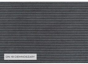 Sötétszürke kordbársony kinyitható sarokkanapé (jobb oldali) Lofty Lilly – Miuform