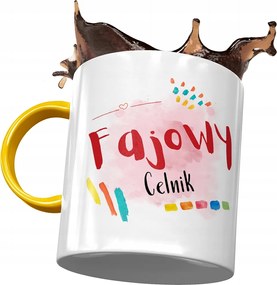 Sárga Bögre Vámosnak Cool Vámos Ajándék Nyomtatott Fotóval