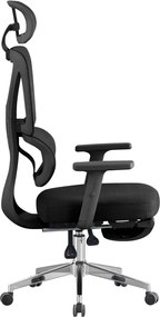 Irodai szék, fekete/króm, DEMOS