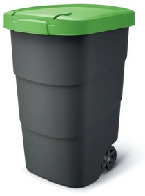Kerti tartály tartós kerekekkel 95 l, zöld / antracit