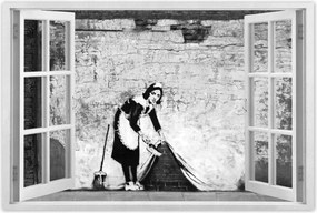 Poszterek 90x60 Banksy Takarítónő Grafiti