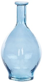 Üveg Dekor váza 28 Kék PAKORA Beliani