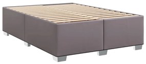 szürke műbőr ágykeret 160x200 cm