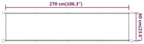 kék oxford szövet függőleges napellenző 60 x 270 cm