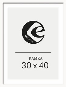 Képkeret 30x40 Fehér plexi képkeret mdf ajándéknak