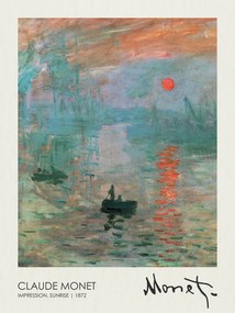 Reprodukció Impression, Sunrise (1872), Claude Monet