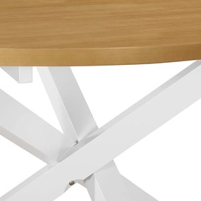 Fehér MDF étkezőasztal 120 x 75 cm