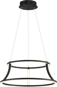 ELSTEAD QN-CADOUX-P-BK CADOUX Modern Led Függesztett Lámpa Fehér, Matt Fekete LED IP20