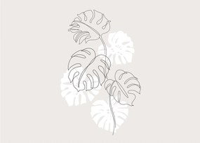 Üveg kép - VonalÜveg kép monstera N⁰3 (70x50 cm)