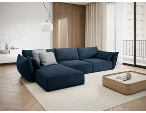 Sötétkék sarokkanapé (bal oldali) Vanda – Mazzini Sofas