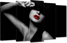 Vászonkép 100x60 Vörös ajkak Rúzs