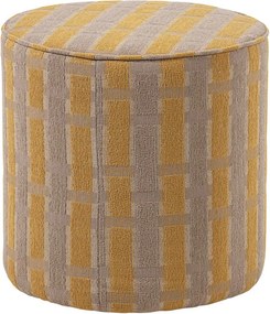 Sárga zsenília puff Sarli – WOOOD