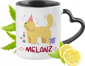 Vicces Bögre Fekete Szív Alakú Füllel Ajándék