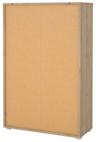 Natúr színű könyvespolc tölgyfa dekorral 80x124 cm Sign – Tvilum