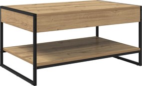 vidaXL Dohányzóasztal Művészi tölgy 80 x 50 x 40 cm Faanyag