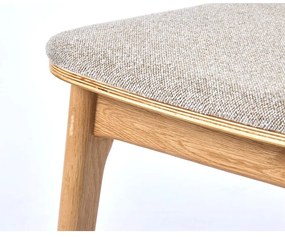Bézs-natúr színű étkezőszék Livo – Unique Furniture
