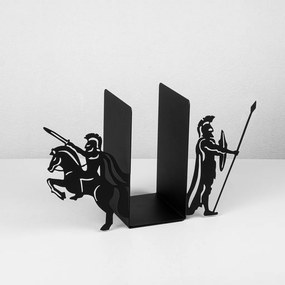 Kitap fém könyvtámasz, fekete, 40×14 cm