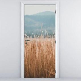 Fotótapéta ajtóra - Réti növényzet részlete (95x205cm)
