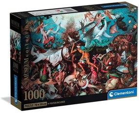 Művészet A Lázadó angyalok bukása Bruegel 1000 db-os Compact puzzle Clementoni