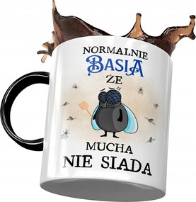 Fekete Bögre Basi Barátnő Feleség Ajándék Nyomtatott Fotóval