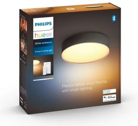Philips -LED dimmelhető lámpatest Hue ENRAVE S LED/9,6W/230V Ø 261 mm fekete+távirányító
