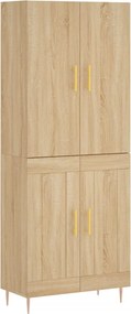 vidaXL sonoma tölgy szerelt fa magasszekrény 69,5 x 34 x 180 cm