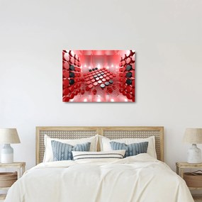 A gomb absztrakció képe (üvegen) (70x50 cm)