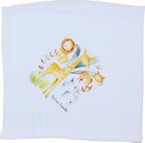 Textil tetra kifogó-törölköző szafaris mintával 140x140cm