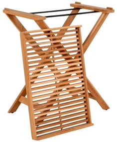 Rendo tálcás kisasztal, teak fa, natúr, 60x40x70 cm
