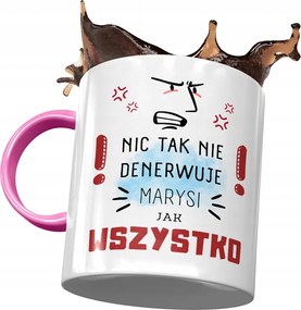 Rózsaszín Bögre Maji Mari Máriának Ajándék Nyomtatott Fotóval