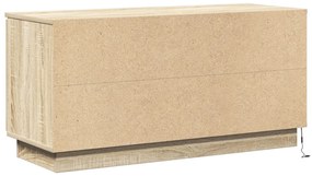 TV szekrény Sonoma tölgy 100x38x49 cm Mérnöki fa