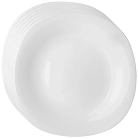 Altom White harmony opálüveg desszert tányér készlet, 21,5 cm, 6 db