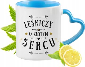 Erdészeknek Kék Bögre Szív Alakú Füllel Ajándék